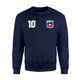 Haiti Haitian Flag Soccer Football Fan Zoe Jersey Sweatshirt