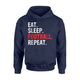 Eat Sleep Football Repeat Hoodie