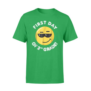 First Day Of Second 2nd Grade Emoji For Boys Girls T-Shirt