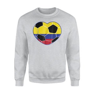 Colombia Soccer Ball Heart Jersey Colombian Football Sweatshirt
