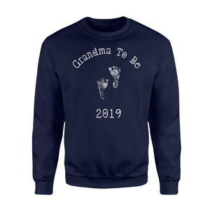 Grandma To Be 2019 - Distressed Look Sweatshirt