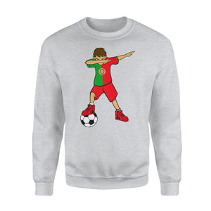Dabbing Soccer Boy Portugal Portuguese Football Boys Sweatshirt