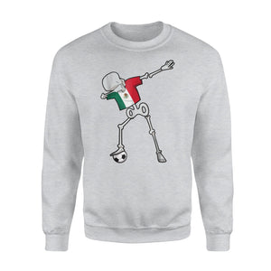 Dabbing Skeleton Mexico Soccer  Mexican Dab Dance Football Sweatshirt