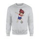 Dabbing Soccer Girl Croatia Jersey - Croatian Football Sweatshirt