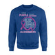 Alzheimers Awareness I Wear Purple For My Grandma Gift Sweatshirt