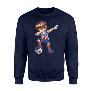 Dabbing Soccer Boy United States Jersey USA Football Sweatshirt