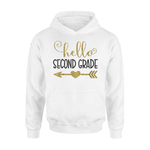 Kids Hello Second Grade - Cute First Day Of 2nd Grade Hoodie