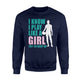 I Know I Play Like A Girl Try To Keep Up Soccer  Fleece Sweatshirt