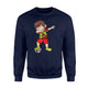 Dabbing Soccer Boy Spain Jersey Royal Spanish Football Sweatshirt