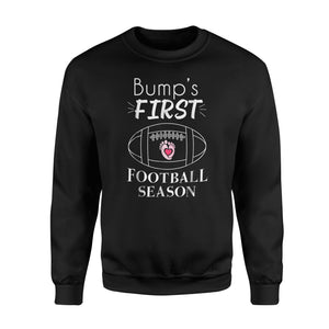 Bump's First Football Season Pregnant Women Sweatshirt
