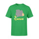 Ivorian Queen Cote Ivoire Map Dark Hair T-Shirt