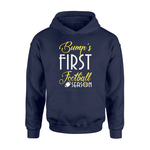 Bump's First Football Season Pregnant Women Gift Hoodie