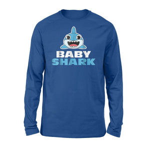 Baby Shark Cute Child Kid Ocean Fish Family Long Sleeve T-Shirt