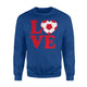 Girls Cool I Love Soccer Sweatshirt