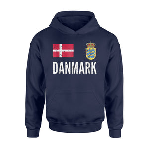 Denmark Soccer Football Jersey Styled Hoodie