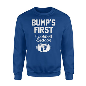Bump's First Football Season Football Gift Sweatshirt