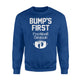 Bump's First Football Season Football Gift Sweatshirt