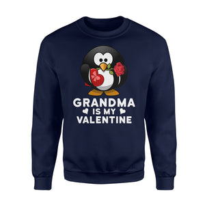 Funny Valentines Day For Kids Penguin Grandma Sweatshirt