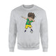 Dabbing Soccer Boy Brazil Jersey  - Brazilian Football Sweatshirt