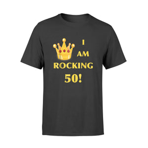 I Am Rocking 50! Queen Crown Graphic Logo T-Shirt
