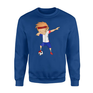 Dabbing Soccer Men France Jersey -French Football  Sweatshirt