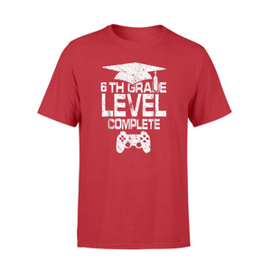 Graduate 6th Grade Level Complete Video Gamer Gift T-Shirt