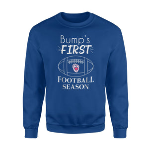 Bump's First Football Season Pregnant Women Sweatshirt