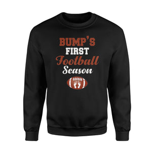 Bump's First Football Season Pregnant Women Gift Sweatshirt