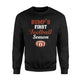 Bump's First Football Season Pregnant Women Gift Sweatshirt
