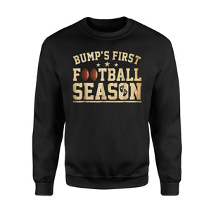 Bump's First Football Season Prenancy Sweatshirt