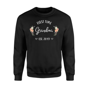 First Time Grandma Est 2019 New Grandma To Be Sweatshirt