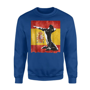 Dabbing Soccer Boy Spain Jersey Spanish Football Sweatshirt