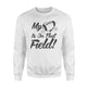 Cute My Heart Is On That Field Football Fan Sweatshirt