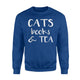 Cats Books And Tea Sweatshirt
