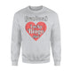Grandmas Lucky Bingo Pretty Spring Coral Heart Sweatshirt