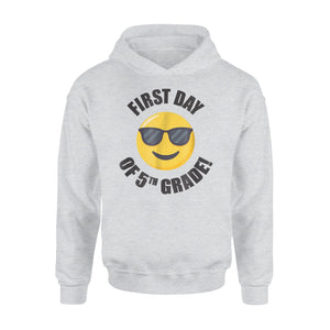 First Day Of Fifth 5th Grade Emoji For Boys Girls Hoodie