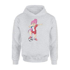 France Soccer Football Dab Dabbing Girl With Jersey Hoodie
