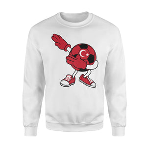 Dabbing Soccer Ball Turkey Jersey  - Turk Football Gift Sweatshirt