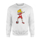 Dabbing Soccer Girl Switzerland Football Sweatshirt