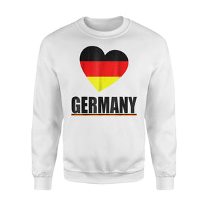 Heart Germany Soccer I Love Germany Football Gift Sweatshirt