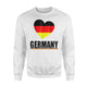 Heart Germany Soccer I Love Germany Football Gift Sweatshirt