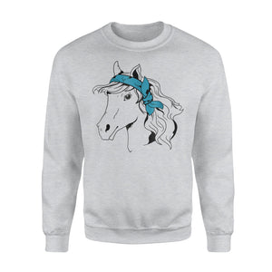 Horse Bandana For Horseback Riding Horse Lover Sweatshirt