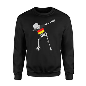 Dabbing Skeleton Germany Soccer  German Dab Dance Football Sweatshirt