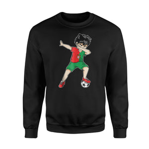 Dabbing Soccer Boy Portugal Football Portuguese Gift Sweatshirt