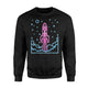 80's Neon Party Space Rocket Spaceship Costume Neon Sweatshirt