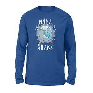 Mama Shark Cool Hammerhead Shark Long Sleeve T-Shirt