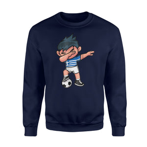 Dabbing Soccer Boy Greece Greeks Football  Sweatshirt