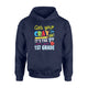 Get Your Crayon It's The First Day Of 1ST Grade Funny Hoodie