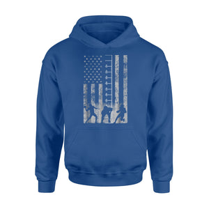 Football Player Flag White Football Flag Hoodie