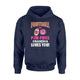 Football Or PomPoms Grandma Loves You Gender Reveal Hoodie